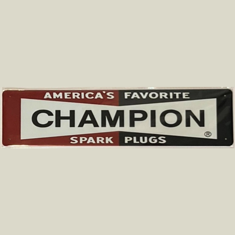 Champion Spark Plugs Novelty Metal Sign 16 x 4 Wall Art NEW! Home & Garden:Home Décor:Plaques & Signs Style Your Walls